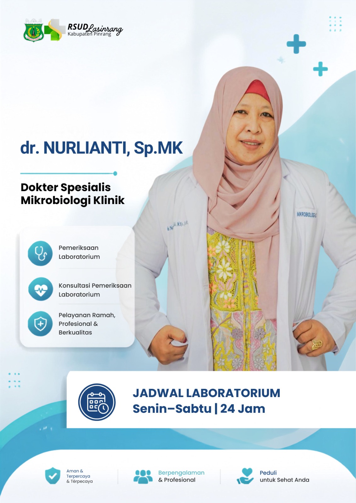 Foto dokter mikrobiologi klinik